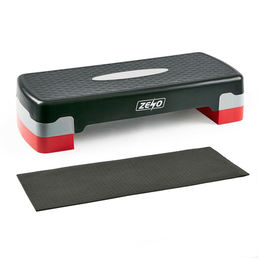 Elevate Your Fitness Routine with the Zeno Aerobic Stepper - Versatile 2-Tier Home Gym Platform with Free Yoga Mat